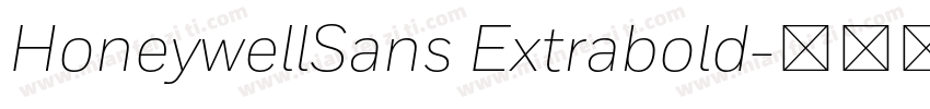 HoneywellSans Extrabold字体转换